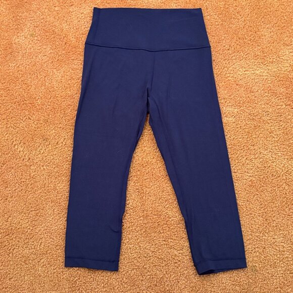 Lululemon Align Crop 19" High-Rise Yoga Leggings Blueberry Jam 6 - Picture 2 of 7